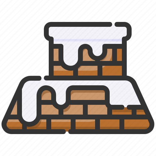 Brick, rooftop, chimney, winter, christmas, snow icon - Download on Iconfinder
