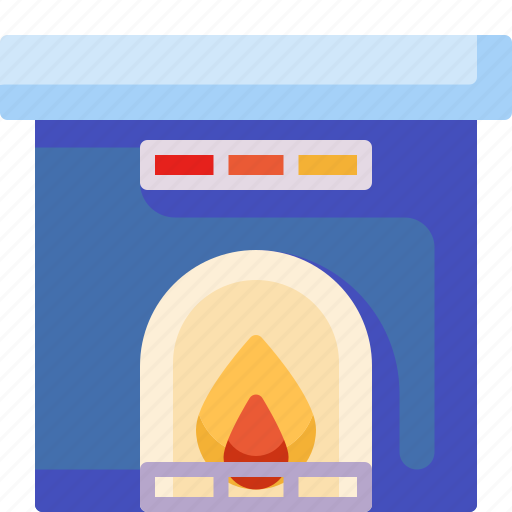Christmas, fire, fireplace, winter icon - Download on Iconfinder