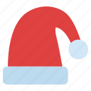 santa, hat, sign, xmas, decoration, holiday, christmas, celebration, red