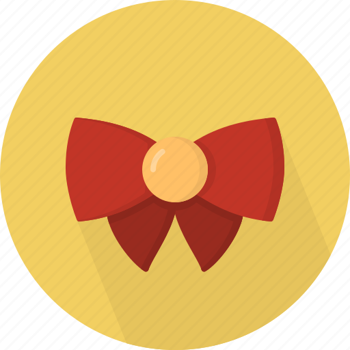 Bow, christmas, circle, december, holiday, winter, xmas icon - Download on Iconfinder