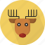 animal, christmas, circle, december, deer, holiday, winter, xmas 