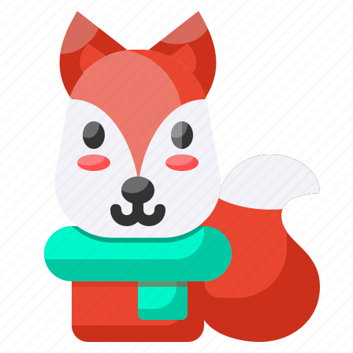 Xmas, winter, animal, fox, christmas icon - Download on Iconfinder