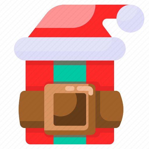 Xmas, presents, gift box, santa hat, christmas icon - Download on Iconfinder