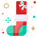 present, gift box, stoking, christmas, xmas, sock, winter