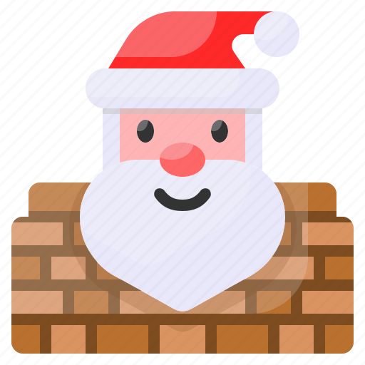 Roof, xmas, chimney, santa claus, christmas icon - Download on Iconfinder