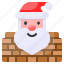 roof, xmas, chimney, santa claus, christmas 