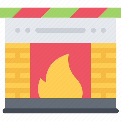 Christmas, fireplace, holidays, new year, winter icon - Download on Iconfinder