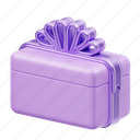 gift, box, celebration, christmas, decoration, xmas, ribbon, birthday, purple 