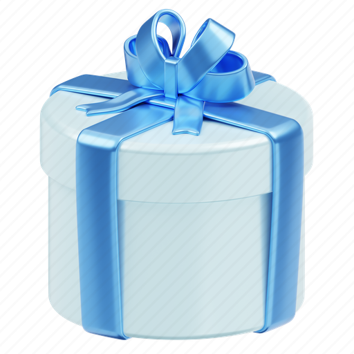 Gift, box, present, celebration, christmas, decoration, xmas 3D illustration - Download on Iconfinder