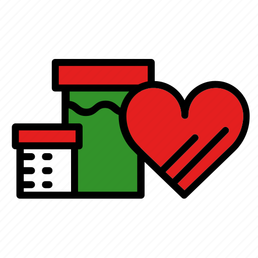 Box, christmas, gift, heart, new year icon - Download on Iconfinder