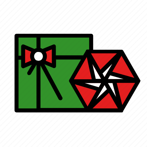 Bow, bowchristmas, gift, new year, present, star icon - Download on Iconfinder