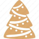 tree, gingerbread, christmas, cookie, decoration