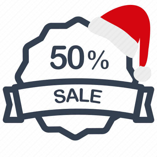 Christmas, label, percent, sale icon - Download on Iconfinder