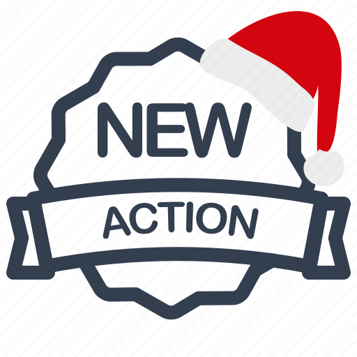 Action, christmas, label, new, sale icon - Download on Iconfinder