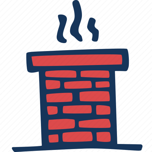 Roof, brick, smoke, christmas, chimney icon - Download on Iconfinder