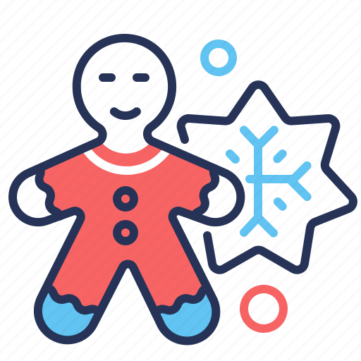 Christmas, cookie, gingerbread man, xmas icon - Download on Iconfinder