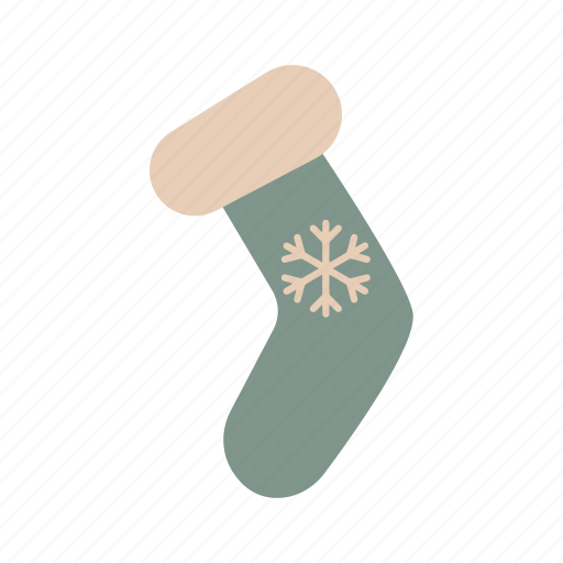 Christmas, flat, icon, winter, socks, season, holiday icon - Download on Iconfinder