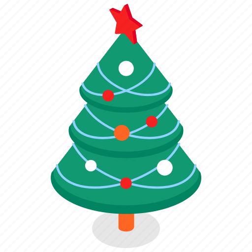 Christmas, tree, decorated, new year icon - Download on Iconfinder