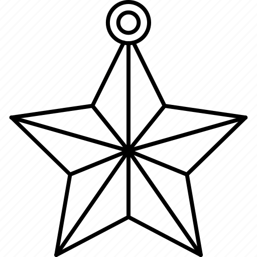 Star, hanging, ornament, decoration icon - Download on Iconfinder