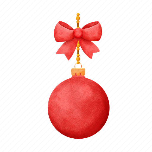 Christmas, ball, ornaments, watercolor, object, decoration, decor icon - Download on Iconfinder
