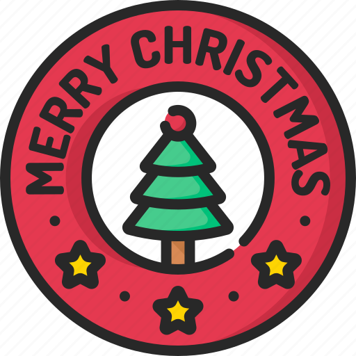 Badge, christmas, snow, winter, xmas icon - Download on Iconfinder