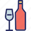 alcohol, bottle, drink, glass, wine bottle, whisky 