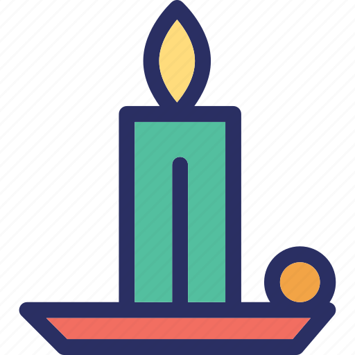 Candle, holder, light, night icon - Download on Iconfinder