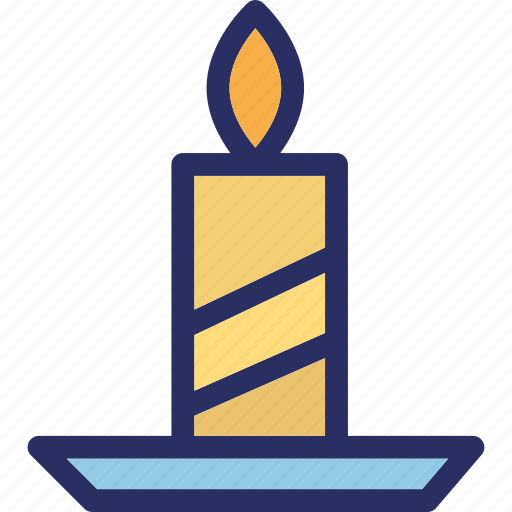 Candle, holder, light, night, burning candle icon - Download on Iconfinder