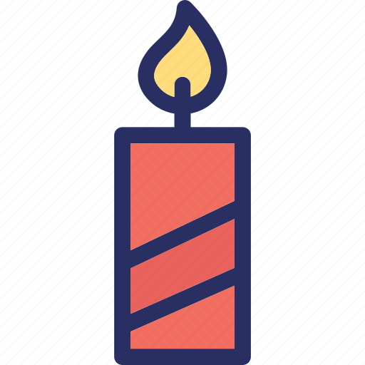 Burning candle, candle, decorative, fancy, holder, light icon - Download on Iconfinder