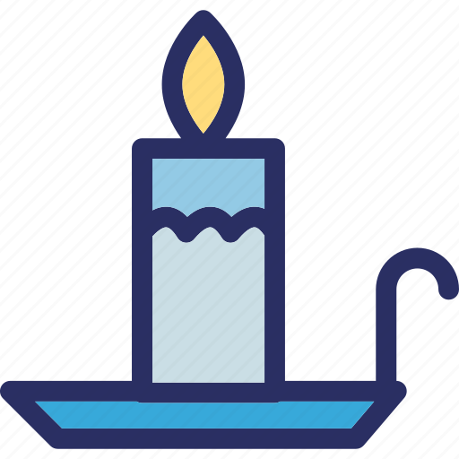 Burning candle, candle, decorative, fancy, holder icon - Download on Iconfinder