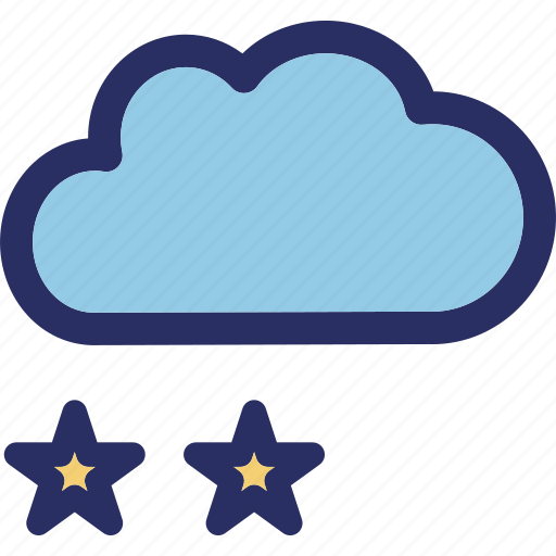Christmas cloud, christmas stars, celebrations, cloud, falling icon - Download on Iconfinder