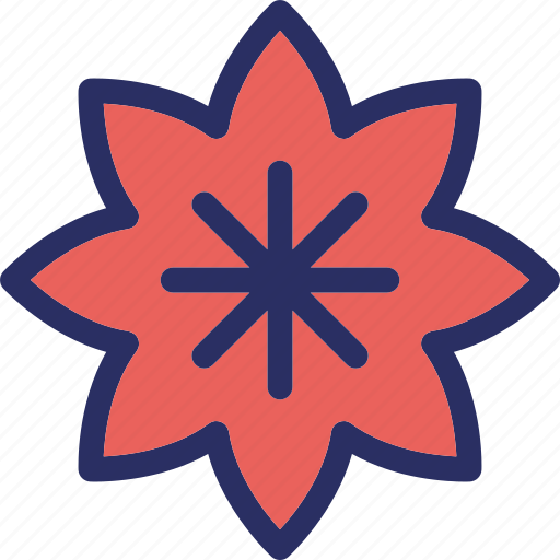 Floral, christmas floral, creative, flower, shape icon - Download on Iconfinder