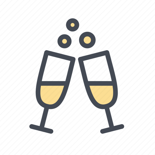 Celebration, champagne, cheers, happy hour, party icon - Download on Iconfinder