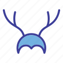 heatband, reindeer, costume, horn, christmas, hat party, headband, deer, xmas