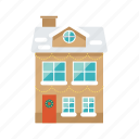 christmas, private, family, house, flat, icon, winter, season, outdoor