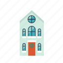 christmas, private, family, house, flat, icon, winter, season, outdoor
