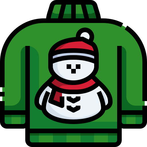 Christmas, sweater, snowman, pullover, warm icon - Free download