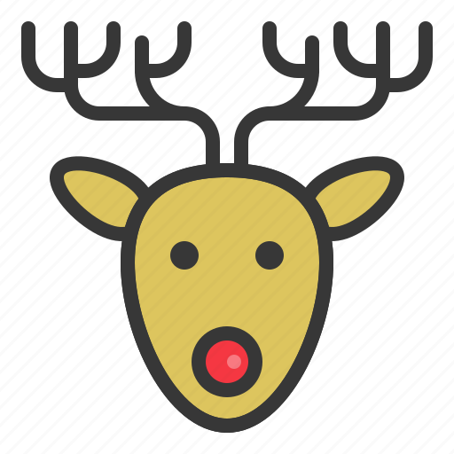 Animal, christmas, deer, reindeer icon - Download on Iconfinder