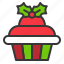 christmas, cupcake, food, sweets 