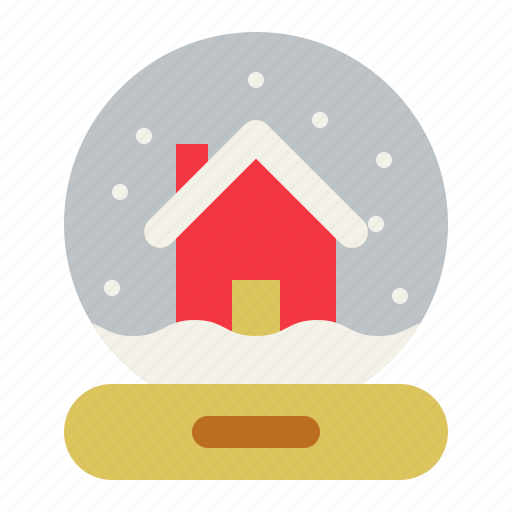 Christmas, decoration, house, merry, snowglobe icon - Download on Iconfinder