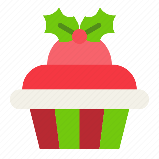 Christmas, cupcake, food, merry, sweets icon - Download on Iconfinder