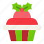 christmas, cupcake, food, merry, sweets 