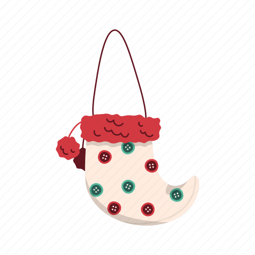 Christmas, funny, flat, icon, polka, dot, textile icon - Download on Iconfinder