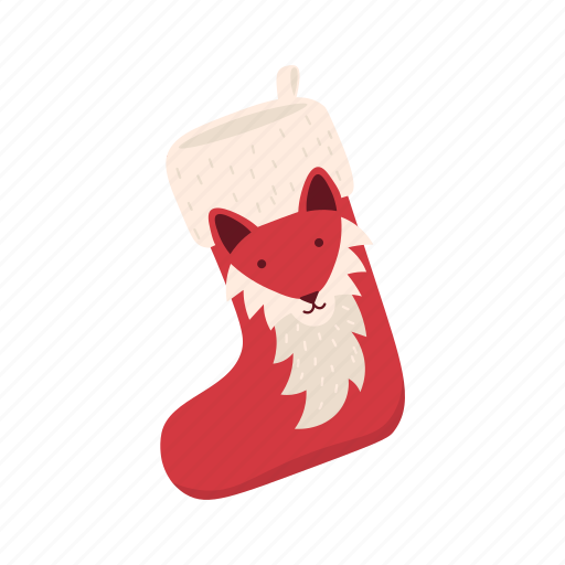 Christmas, flat, icon, fox, textile, red, surprise icon - Download on Iconfinder