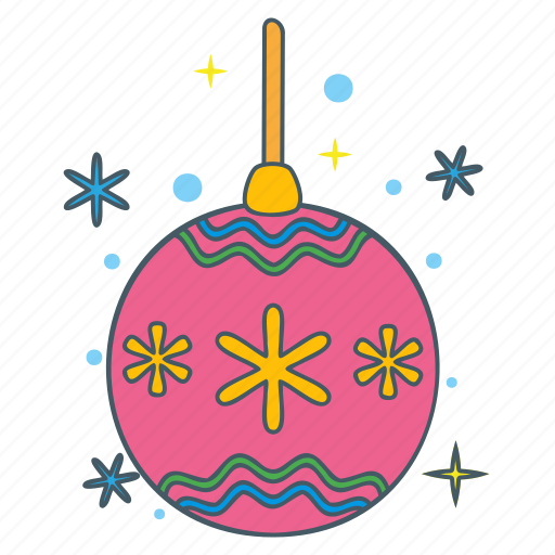 Bauble, ball, christmas, xmas, ornament, decoration, celebration sticker - Download on Iconfinder