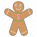 gingerbread, cookie, christmas, xmas, dessert, sweet, biscuit