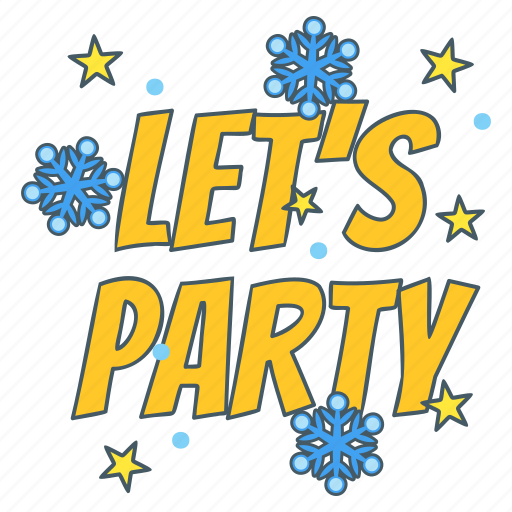 Party, celebration, birthday, wedding, christmas, newyear, fun sticker - Download on Iconfinder