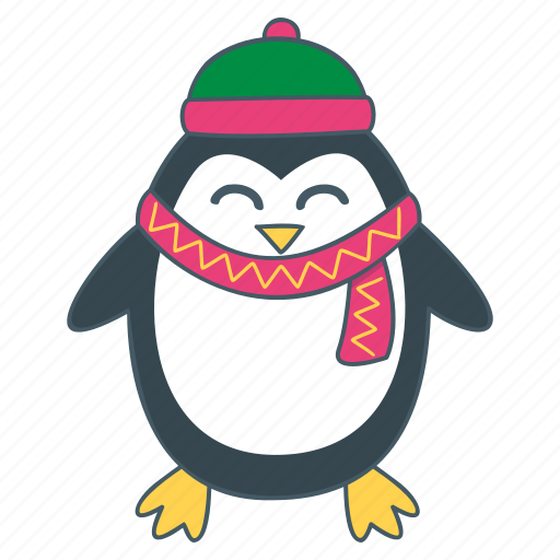 Penguin, bird, arctic, antarctic, christmas, xmas, winter sticker - Download on Iconfinder