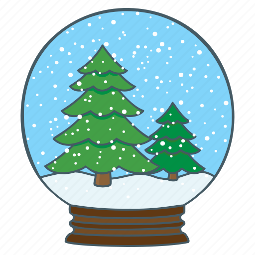 Tree, snow, globe, winter, xmas, christmas, decoration sticker - Download on Iconfinder