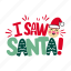santa, typography, lettering, christmas, festive, text 